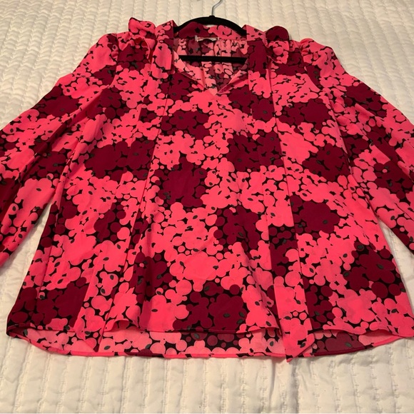 Kate Spade Bubble Dot Blouse Pink Size XS - Picture 7 of 12